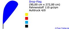 Drop-Flag 0,90 m x 2,72 m