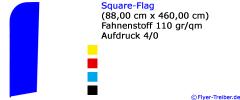 Square-Flag 0,88 m x 4,60 m