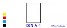 DIN A 4 (21 x 29,7 cm)