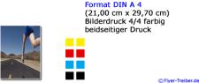 Flyer DIN A 4 300 gr. Drucklack