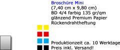 Broschüre Mini 135 gr. 28-seitig