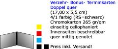 Verzehr-Bonus- & Terminkarte 4/1 quer Innenseite beschreibar