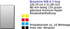 Broschüre A 5 lang 135 gr. 16-seitig