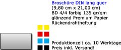 Broschüre DIN lang quer 135 gr/qm 36-seitig