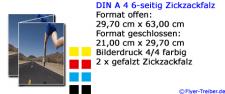 Folder DIN A 4 6-seitig Zickzack