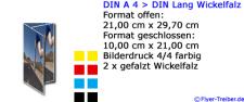 DIN A 4 > DIN lang Wickelfalz