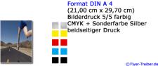 DIN A 4 5/5-farbig (CMYK+Silber)