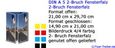 DIN A 5 2-Bruch Fensterfalz