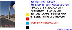 Banner inkl. Druck 80 cm x 200 cm