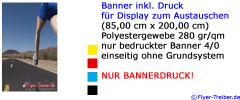 Banner inkl. Druck 85 cm x 200 cm