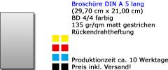 Broschüre A 5 lang 8-seitig 