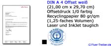 Briefpapier DIN A 4 1/0 farbig