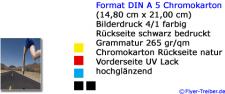 Postkarte DIN A 5 4/1 farbig