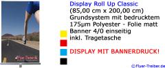 Display Roll Up Classic 85 x 200 mit