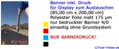 Banner inkl. Druck 85 cm x 200 cm