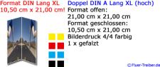 Selfmailer DIN lang XL 4-seitig hoch