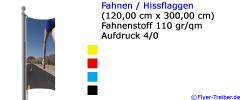 Fahnen 1,20 m x 3,00 m