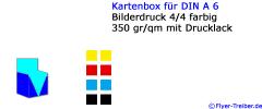 Kartenbox für Flyer, Faltblätter...