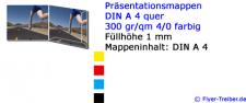 Mappen A 4 quer Füllhöhe 1mm