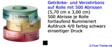 Getränke und Verzehrrollen Rolle