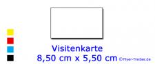 Visitenkarten 8,5 cm x 5,5 cm