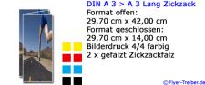 DIN A 3 > A 3 lang Zickzackfalz