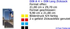 DIN A 4 > DIN lang Zickzackfalz