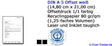 Briefpapier DIN A 5 1/1 farbig