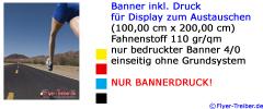 Banner inkl. Druck 100 cm x 200 cm