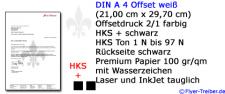 Briefpapier 100 gr/qm Offset 2/1