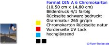 Postkarte DIN A 6 4/1 farbig