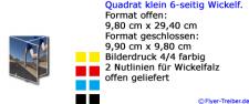 Quadrat klein 6-seitig Wickelfalz