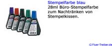 Stempelfarbe blau