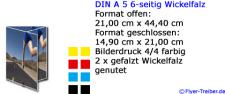 DIN A 5 6-seitig Wickelfalz