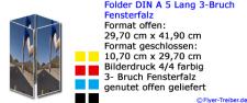 DIN A 5 Lang 3-bruch Fensterfalz