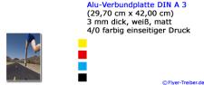 Alu-Verbundplatte DIN A 3