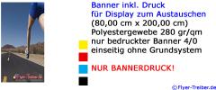 Banner inkl. Druck 80 cm x 200 cm