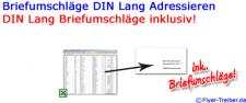 Briefumschläge DL adressieren