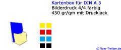 Kartenbox DIN A 5 für Flyer, Faltblätter...