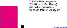 Neon Plakat DIN A 1 Neonpink