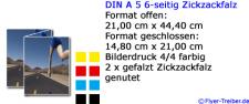 DIN A 5 6-seitig Zickzackfalz