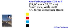 Alu-Verbundplatte DIN A 4