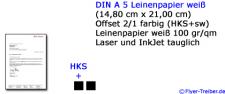 Briefpapier DIN A 5 2/1 HKS