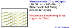 Wandkalender 70 x 100 grün