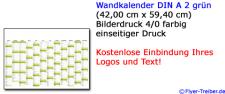 Wandkalender DIN A 2 grün