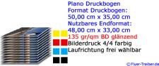 Druckbogen 50,00 cm x 35,00 cm