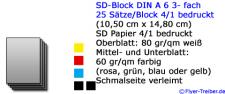 SD-Block 3-fach DIN A 6 4/1