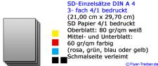 SD-Einzelsätze DIN A 4 4/1 farbig