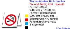 Tischaufsteller "Nichtraucher" Layout inkl.