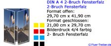 DIN A 4 2-Bruch Fensterfalz